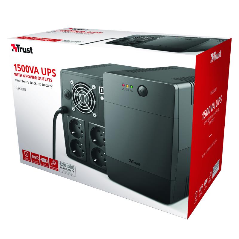 TRUST 23505 UPS 900W 1500VA Simulated Sinewave