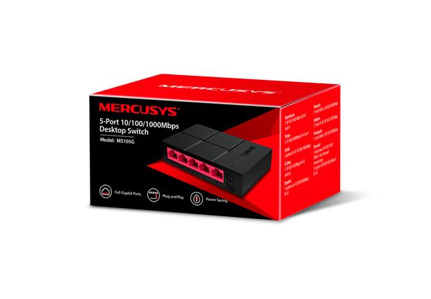 MERCUSYS MS105G 5-Port Gigabit Ethernet Lüliti