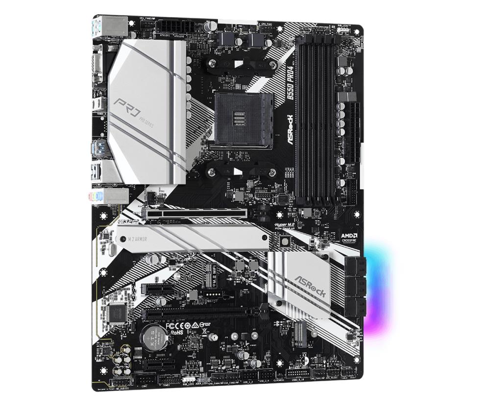 ASROCK B550PRO4 ATX Pagrindinė Plokštė su AMD B550 Lustu