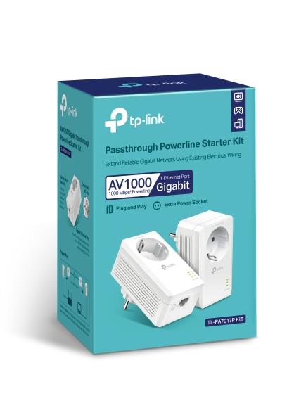 TP-Link TL-PA7017P 1000Mbps elektrolīnijas adapteru komplekts