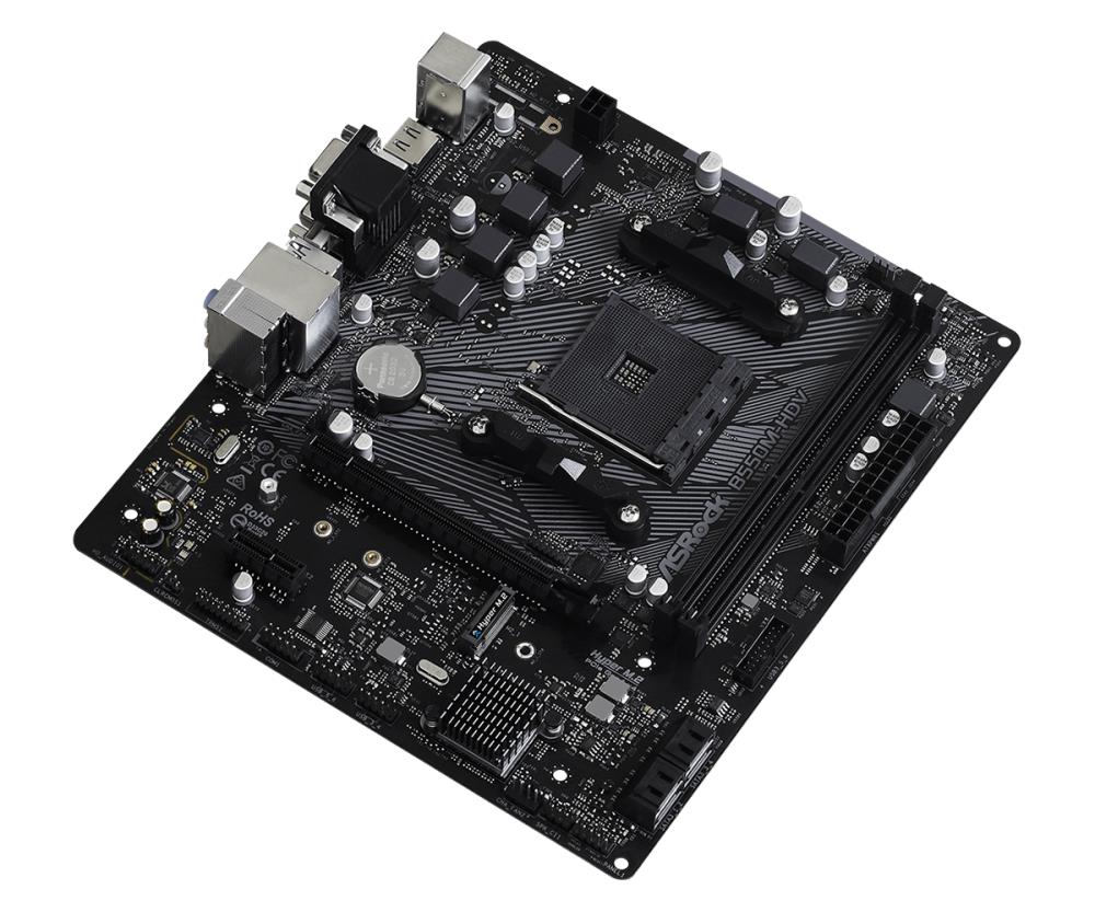 ASROCK B550M-HDV MicroATX Motherboard with AMD B550