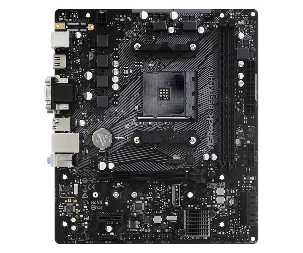 ASROCK B550M-HDV MicroATX Motherboard with AMD B550