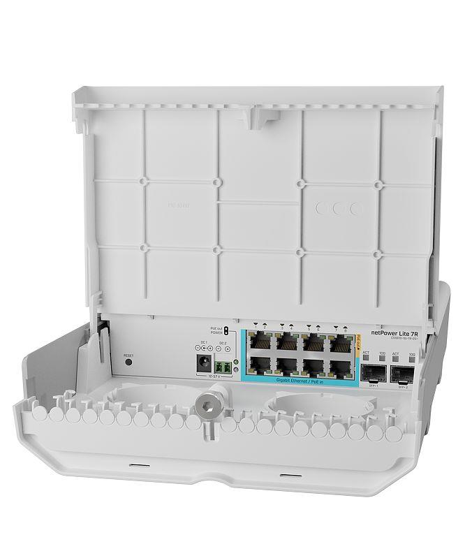 MikroTik CSS610-1GI-7R-2S+OUT 8-Portu Gigabitu Maršrutētājs