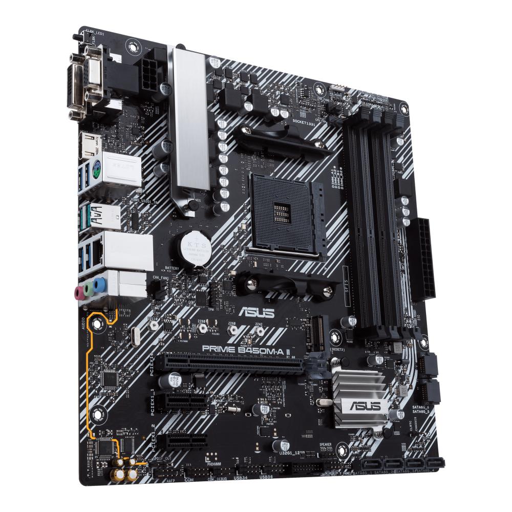 ASUS PRIME B450M-KII MicroATX Emaplaat DDR4 HDMI