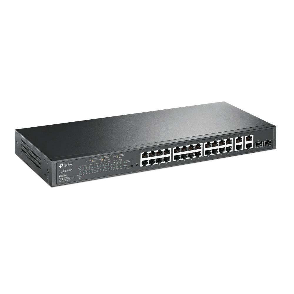 TP-LINK TL-SL2428P 24-Портовый PoE+ Коммутатор 250W