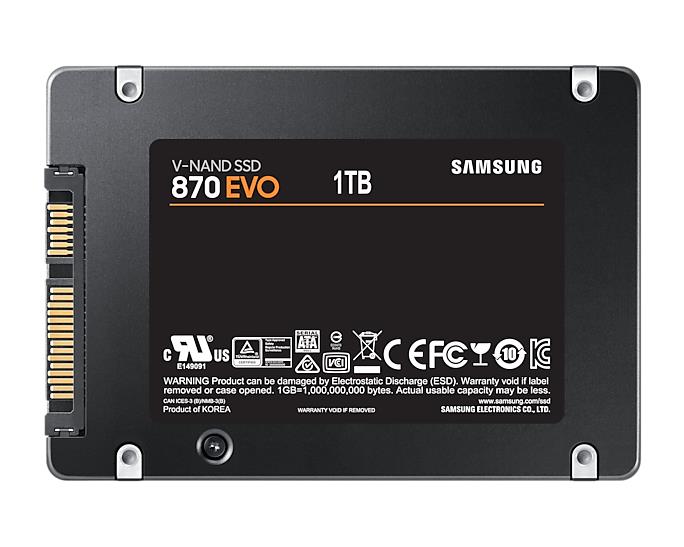 Samsung 870 EVO 1TB SSD MZ-77E1T0B High-Speed Performance