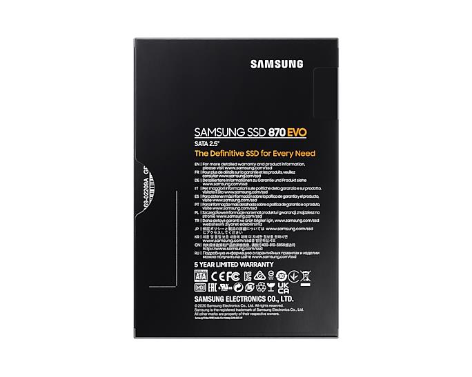 Samsung 870 EVO 1TB SSD MZ-77E1T0B High-Speed Performance