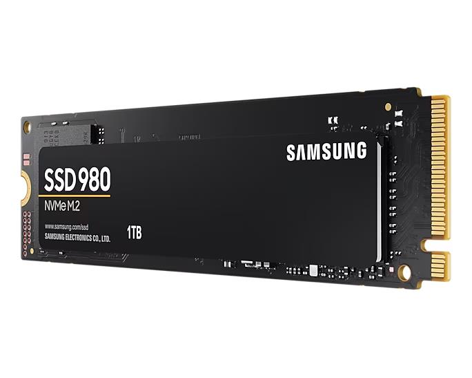 Samsung 980 1TB NVMe M.2 SSD ātrs lasīšanas/rakstīšanas ātrums