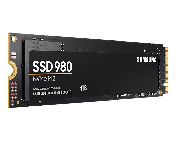 Samsung 980 1TB NVMe M.2 SSD ātrs lasīšanas/rakstīšanas ātrums