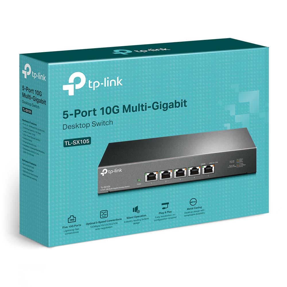 TP-LINK TL-SX105 Ātrgaitas Multi-Gigabitu Slēdzis