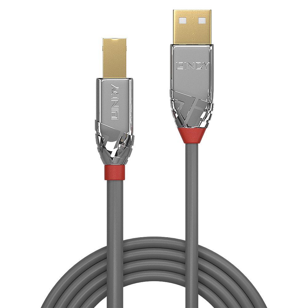 LINDY 36643 USB2 A-B 3M CROMO Кабель