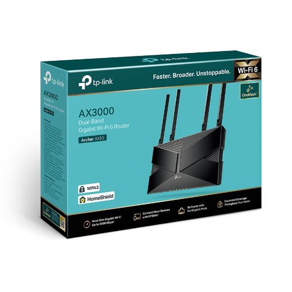 TP-LINK Archer AX53 Ruuter 3000 Mbps Wi-Fi 6 Mesh