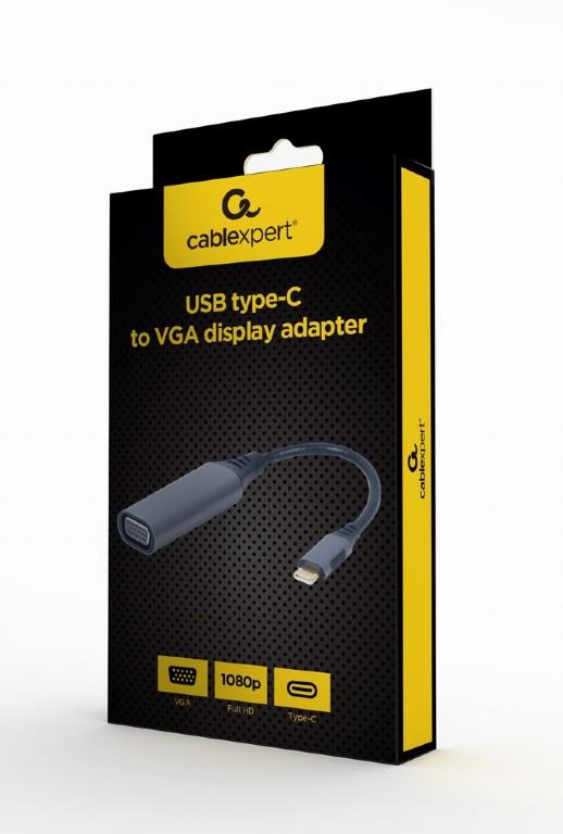 Gembird A-USB3C-VGA-01 USB-C VGA adapter Hall