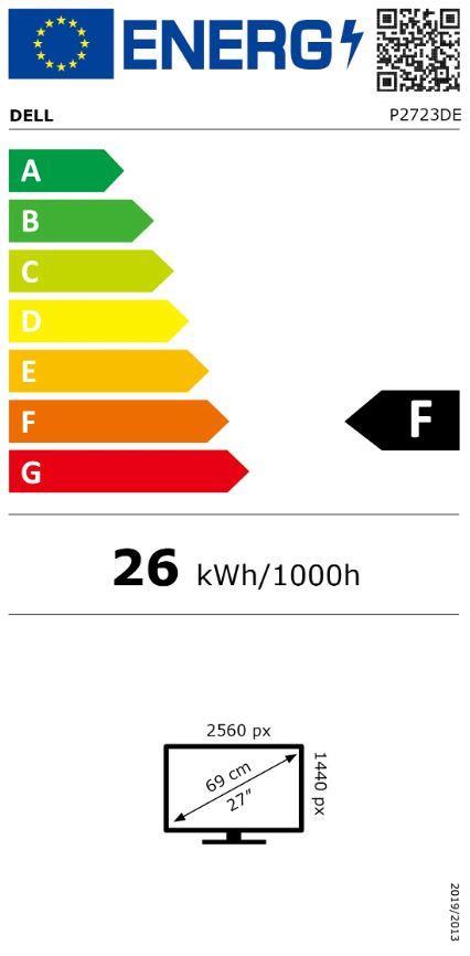 DELL P2723DE 27" IPS monitor 2560x1440