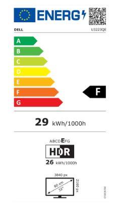 DELL U3223QE 32" 4K biznesa monitors ar IPS displeju