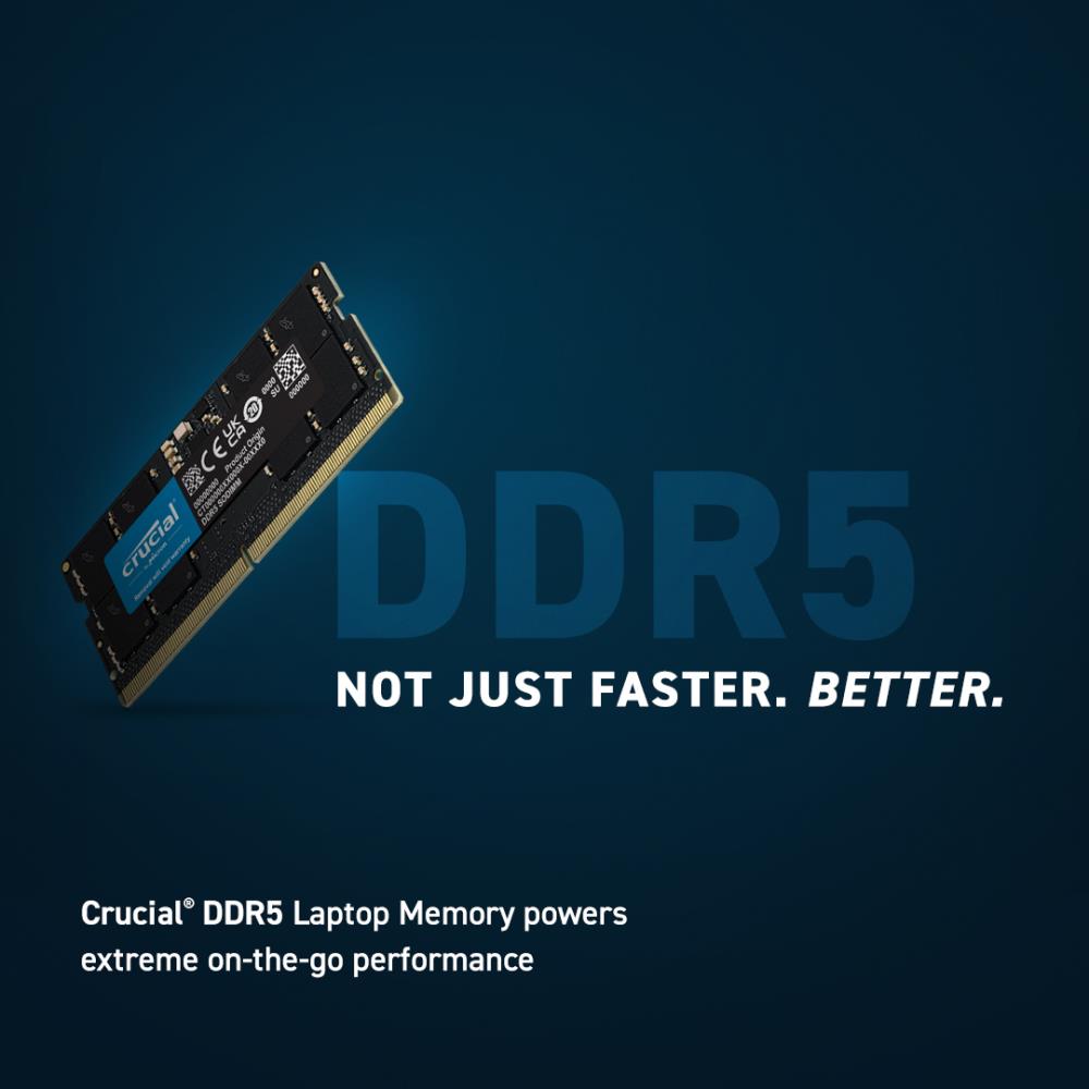 Crucial NB MEMORY 32GB DDR5-4800 SO/CT32G48C40S5