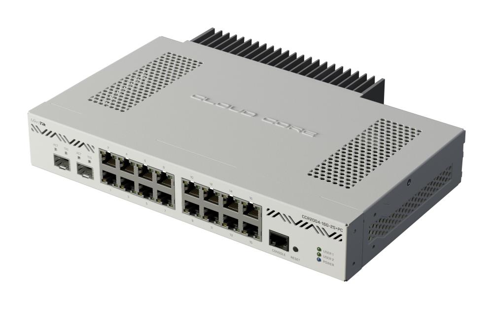 MikroTik CCR2004-16G-2S+PC 16-Portu 1000M Tīkla Maršrutētājs