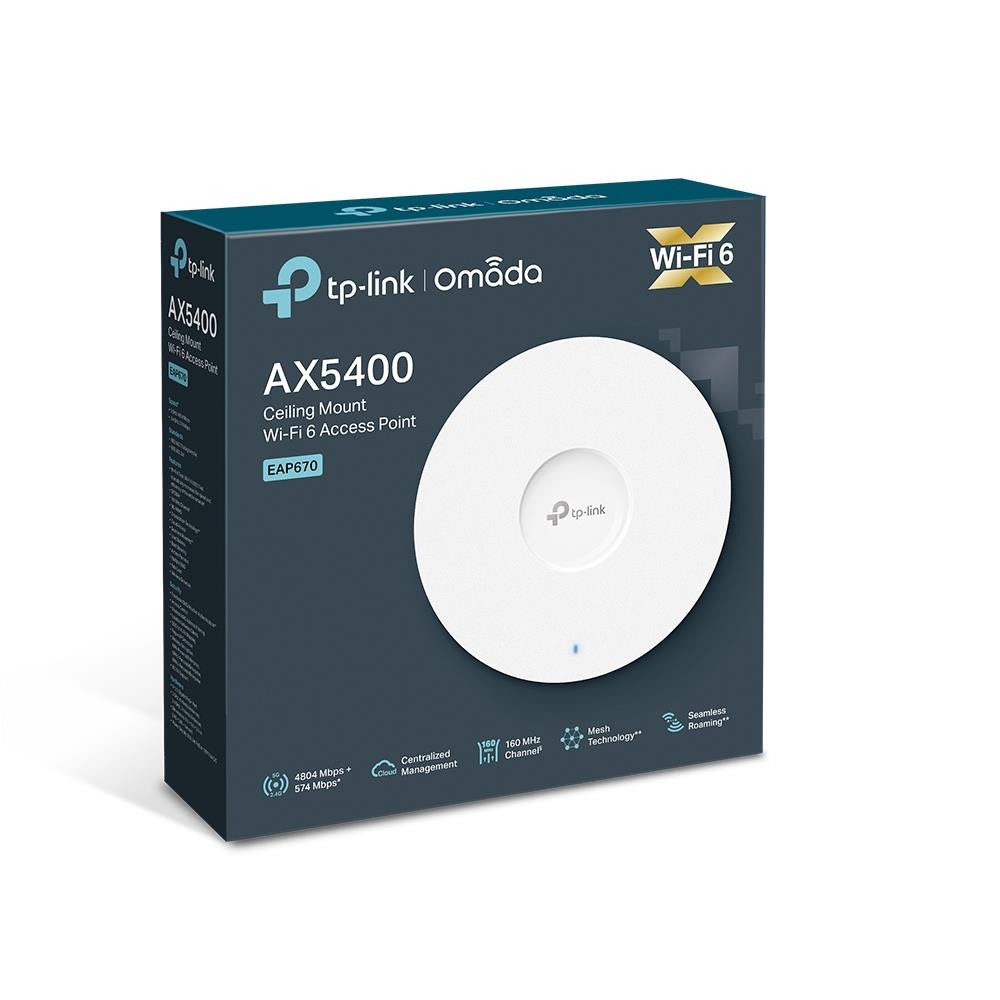 TP-LINK EAP670 Omada 5378 Mbps prieigos taškas