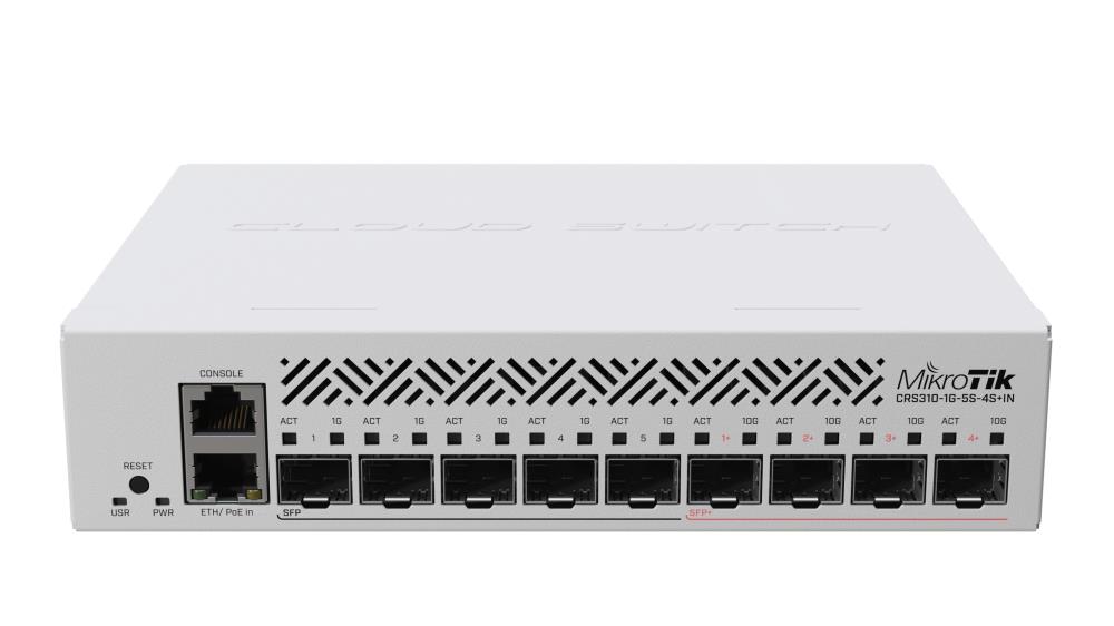 MikroTik CRS310-1G-5S-4S+IN L3 Switch with PoE