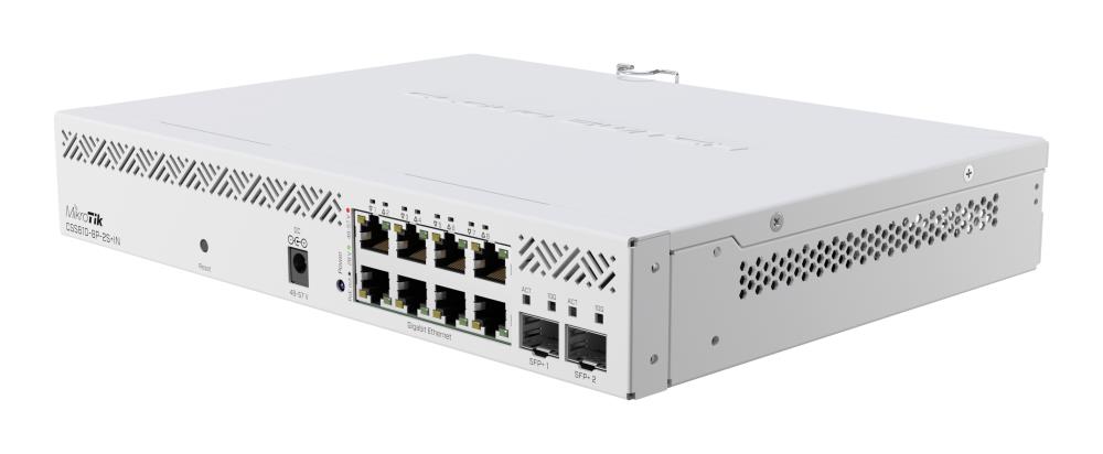 MIKROTIK CSS610-8P-2S+IN 8-Portu Gigabitu Slēdzis ar SFP+