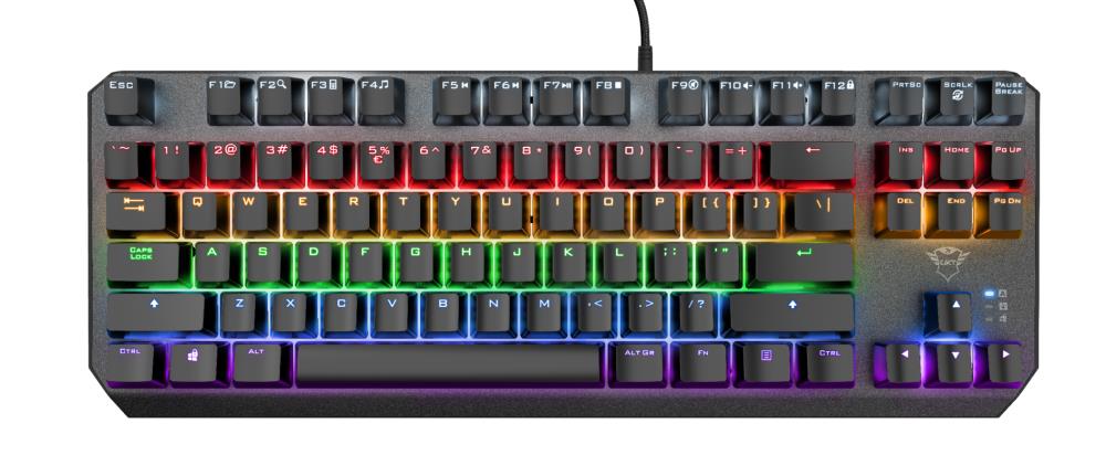 Trust GXT 834 Callaz Kompaktne USB Mänguklaviatuur