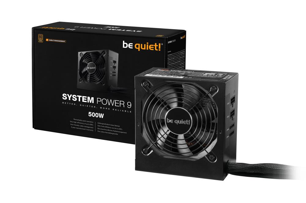 BE QUIET BN301 500W Barošanas Bloks 80 PLUS Bronze