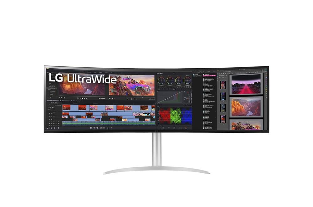 LG 49WQ95C-W UltraWide Curved Monitor 5120x1440 IPS