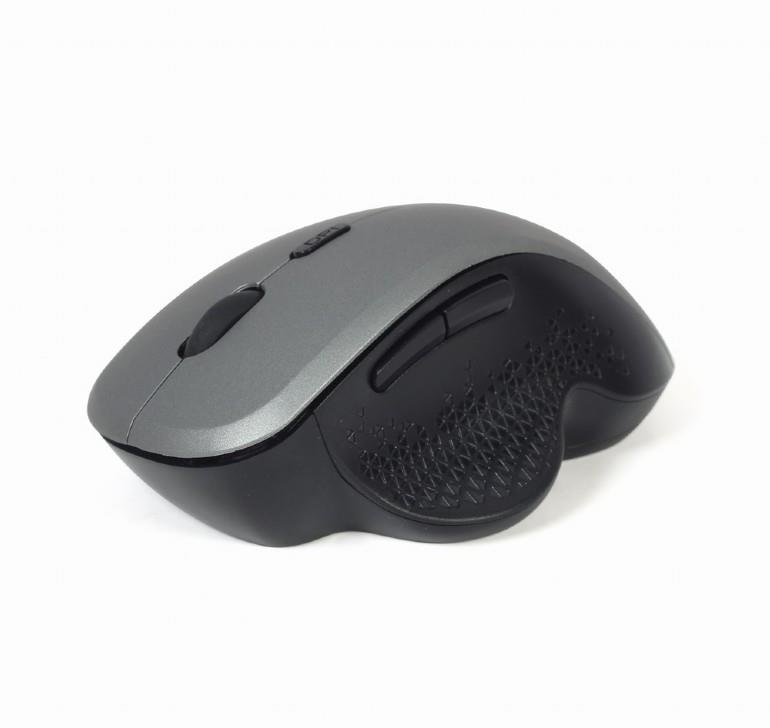 Gembird MUSW-6B-02-BG Belaidė Optinė Pelė Juoda/Pilka