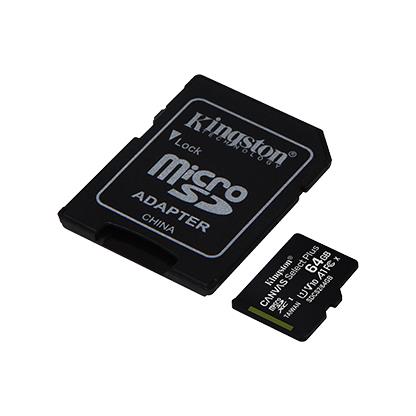 Kingston SDCS2/64GB-3P1A 64GB Micro SDXC 3 pakuotė