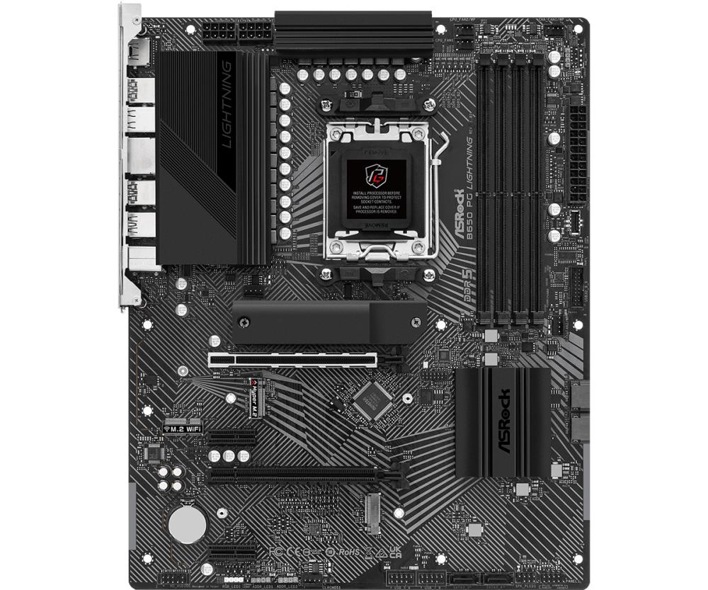 ASROCK B650PGLIGHTNING ATX Mātesplate ar DDR5 Atbalstu