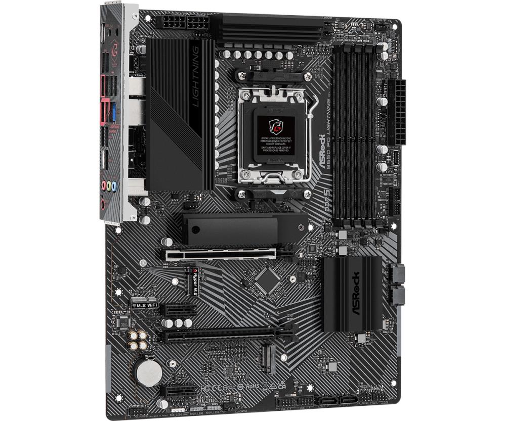 ASROCK B650PGLIGHTNING ATX Mātesplate ar DDR5 Atbalstu