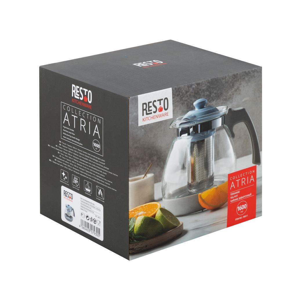 RESTO Teapot 90511 1600ML Stainless Steel