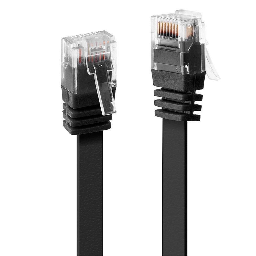Lindy 47521 CAT6 UTP Melns Kabelis 1M
