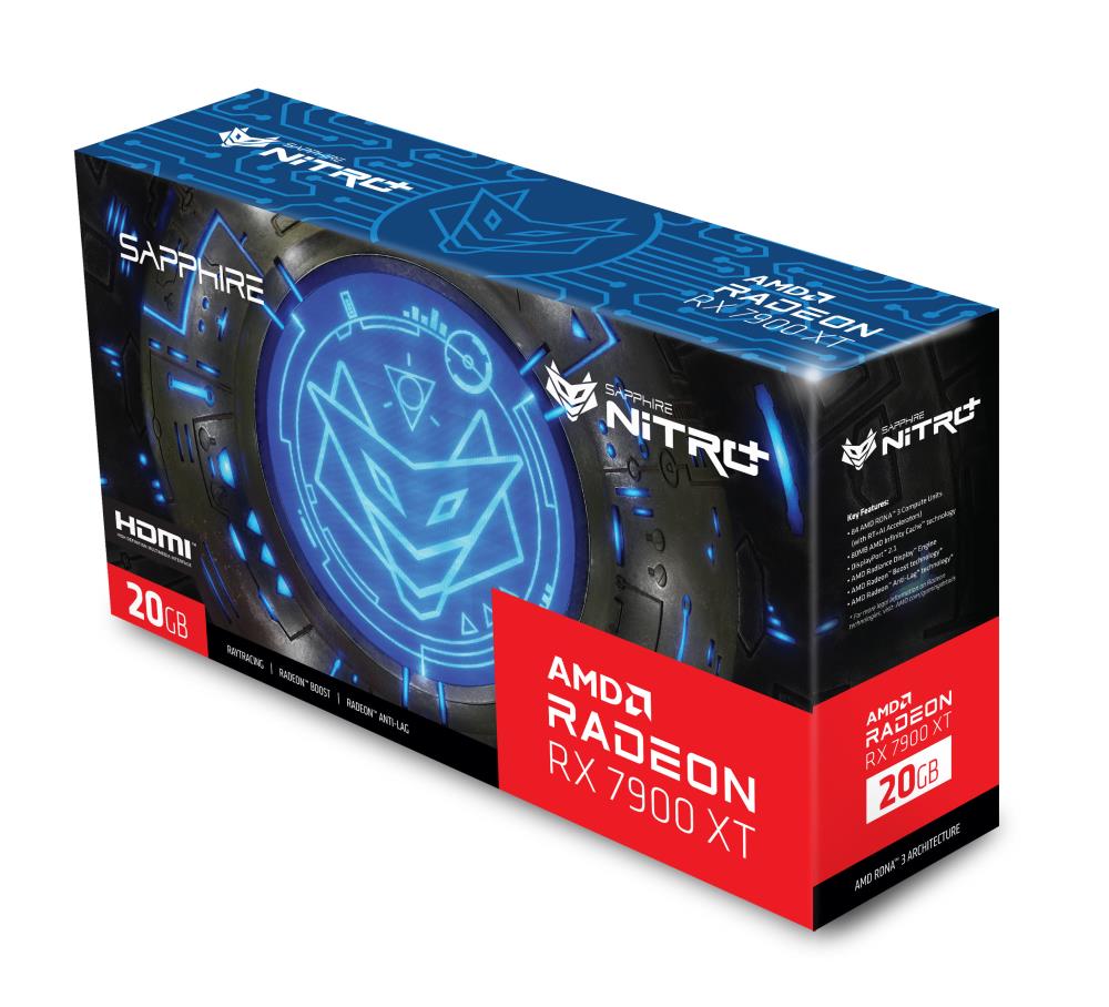 SAPPHIRE AMD Radeon RX 7900 XT 20GB GDDR6 Grafiskā karte