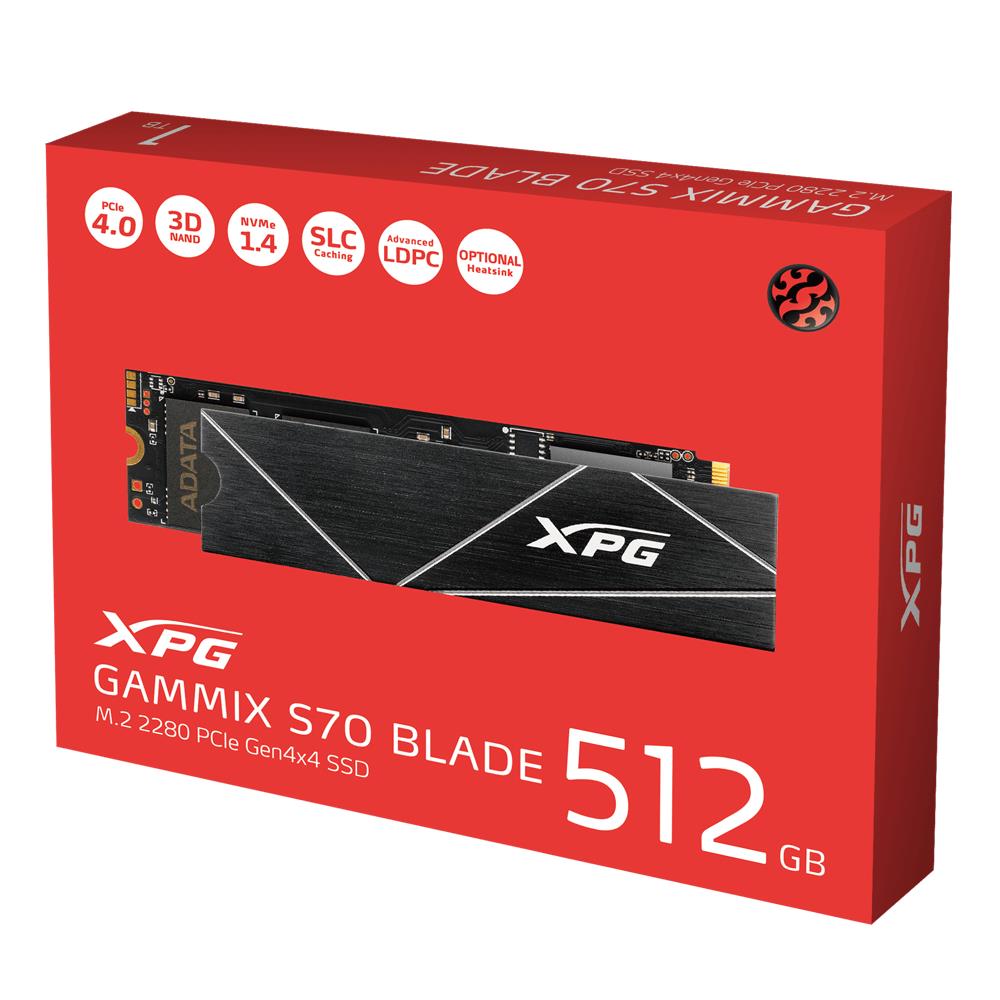 ADATA XPG GAMMIX S70 512GB M.2 PCIe Gen4 SSD