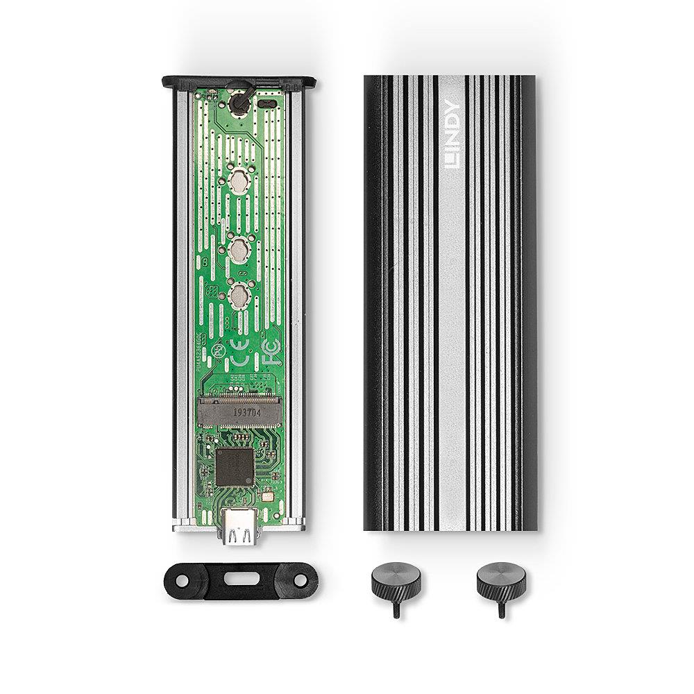 LINDY SSD ACC Korpuss M.2 uz USB 43318 Kompakts Dizains