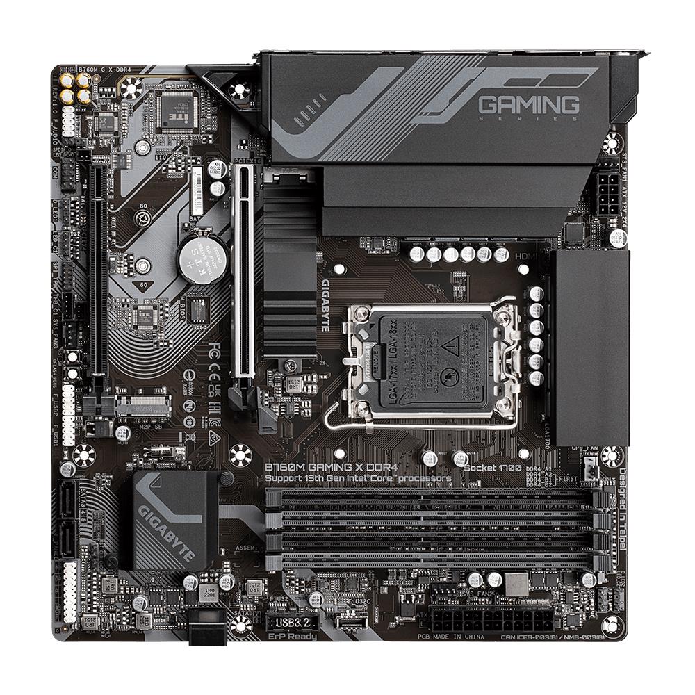 GIGABYTE B760MGAMINGXDDR4 Micro-ATX Mātesplate