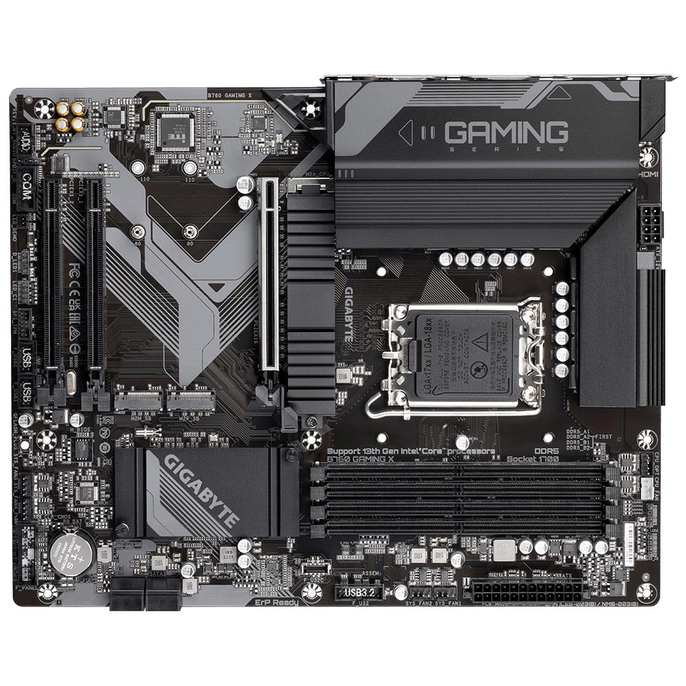 GIGABYTE B760GAMINGX Intel B760 ATX DDR5 Emaplaat