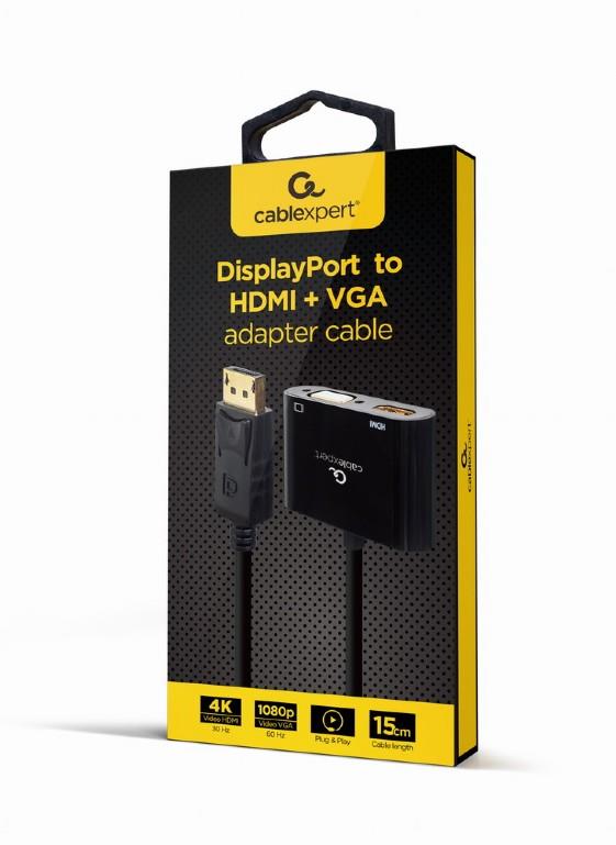 Gembird A-DPM-HDMIFVGAF-01 DisplayPort HDMI/VGA Adapter