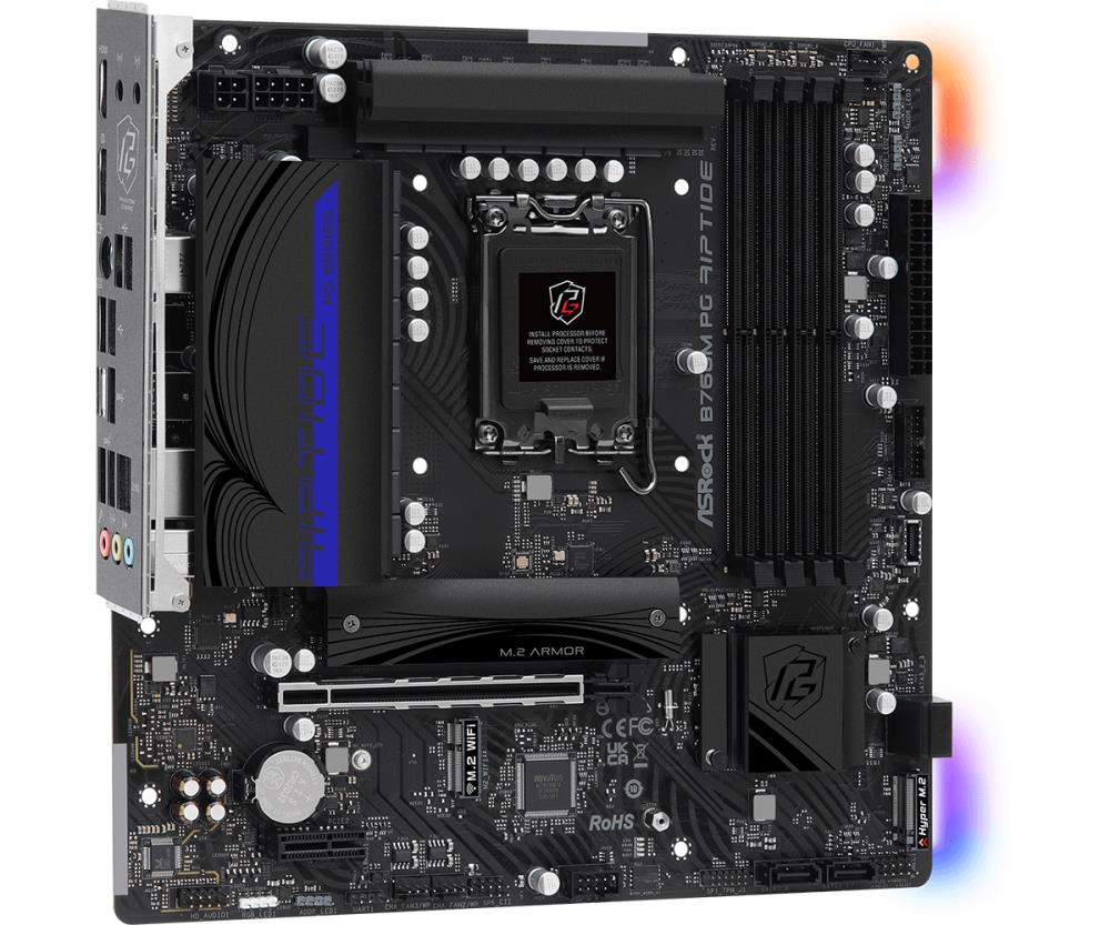 ASROCK B760MPGRIPTIDE Micro-ATX Mātesplate, DDR5, LGA1700