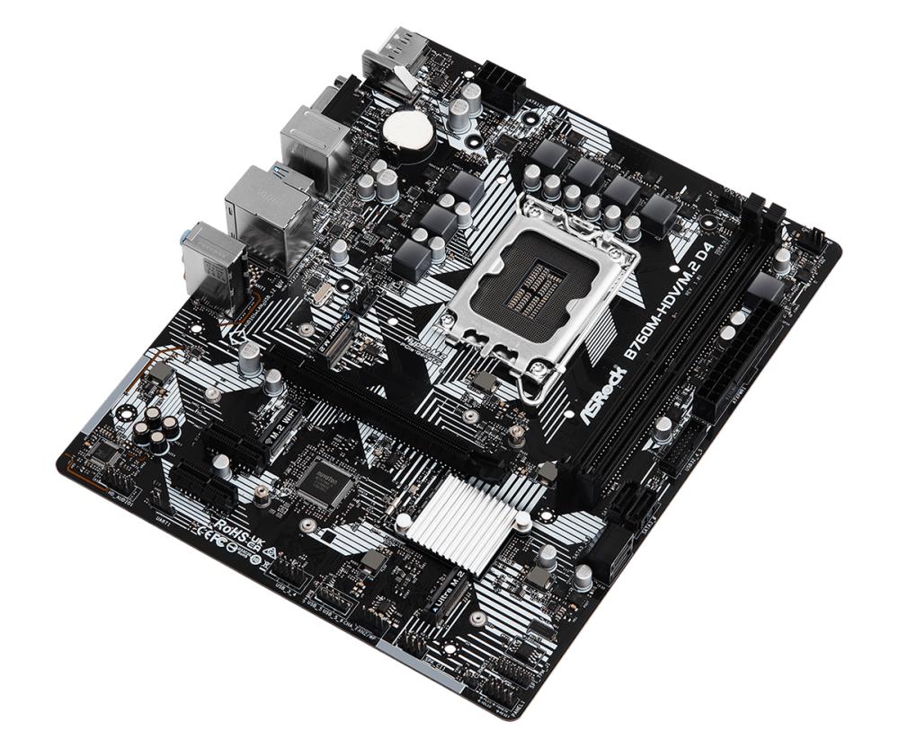 ASROCK B760M-HDV/M.2D4 Pagrindinė plokštė LGA1700 Micro-ATX