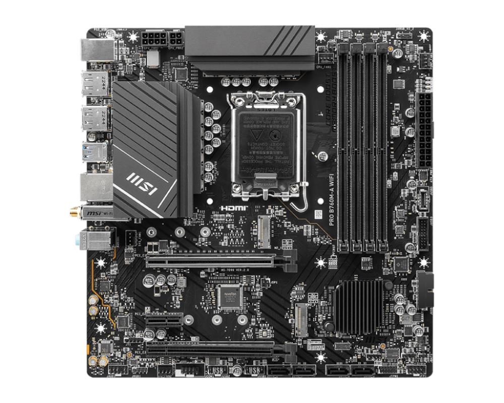 MSI PRO B760M-A WIFI: Micro-ATX, LGA1700, DDR5