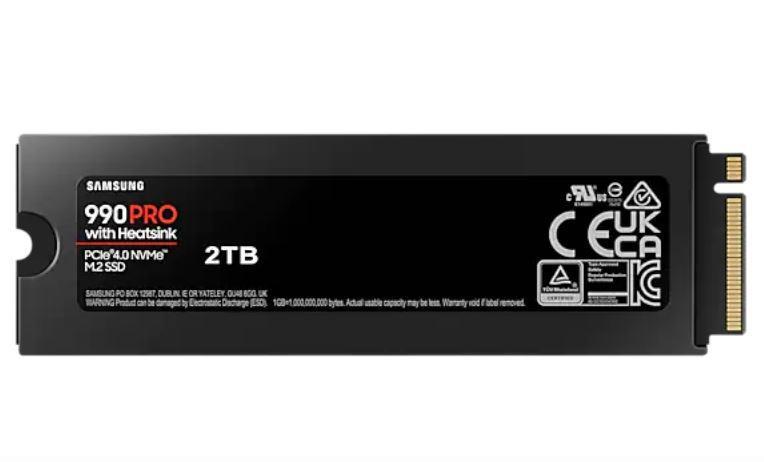 Samsung 990 PRO MZ-V9P2T0GW 2TB NVMe SSD ar Dzesētāju