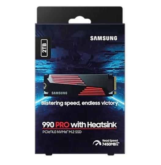 Samsung 990 PRO MZ-V9P2T0GW 2TB NVMe SSD ar Dzesētāju