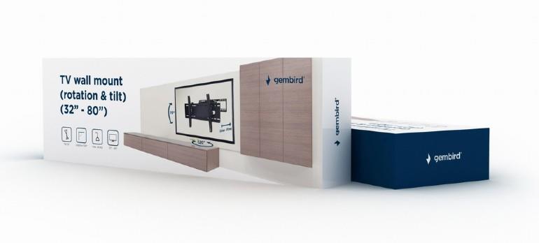 GEMBIRD WM-80ST-02 Adjustable TV Wall Mount 37-80"