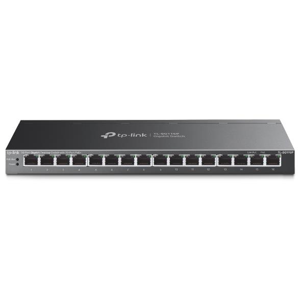 TP-LINK TL-SG116P 16-портовый PoE+ сетевой коммутатор