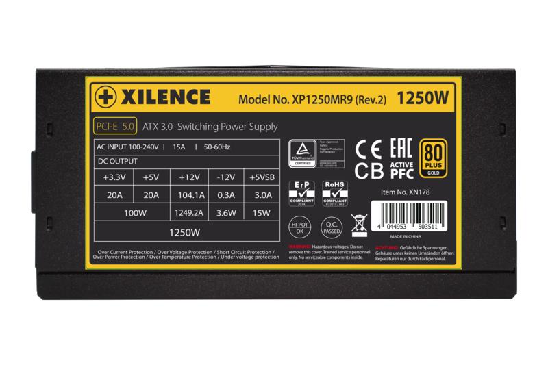 XILENCE XN178 1250W 80 PLUS GOLD Barošanas bloks