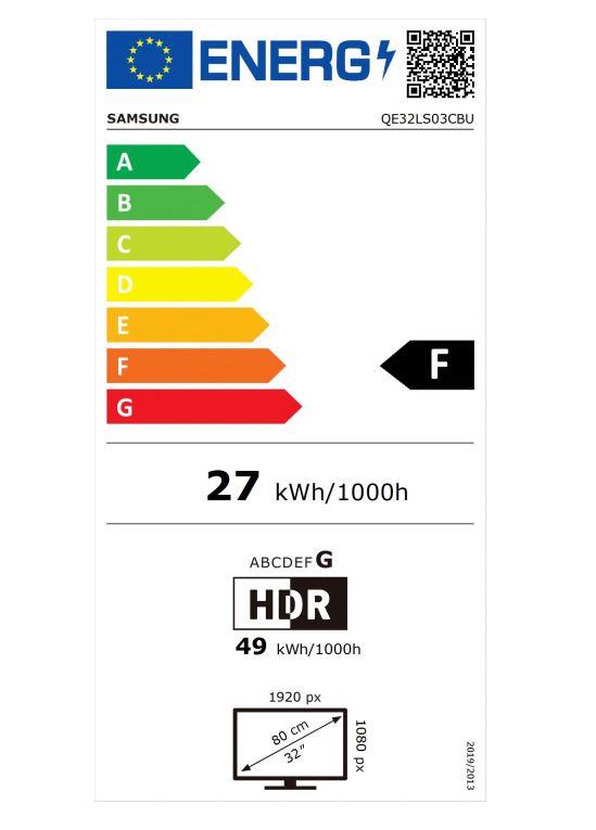 Samsung QE32LS03CBUXXH 32" QLED Nutikas TV FHD Must