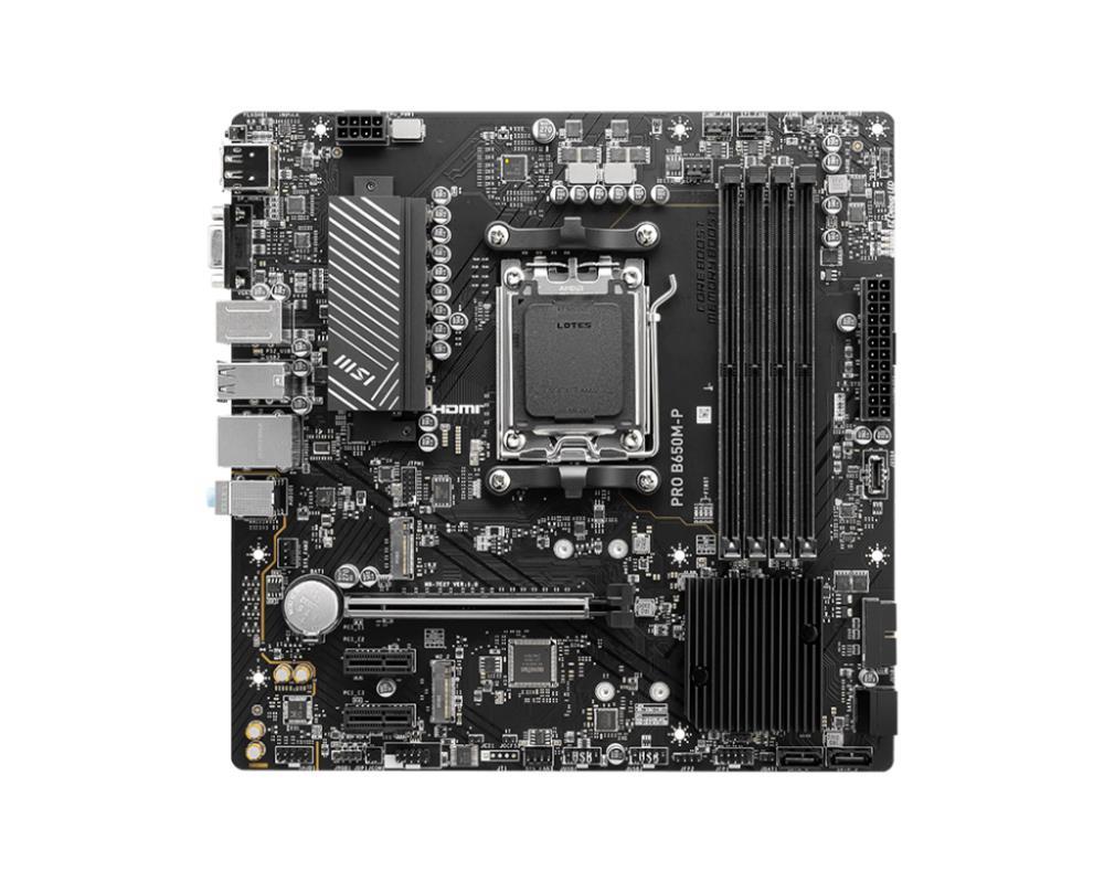 MSI PRO B650M-P Motherboard Micro-ATX 4 DDR5 Slots