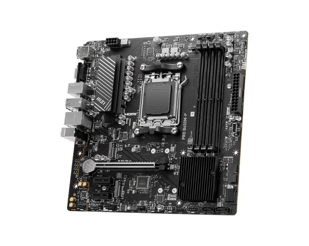 MSI PRO B650M-P Motherboard Micro-ATX 4 DDR5 Slots